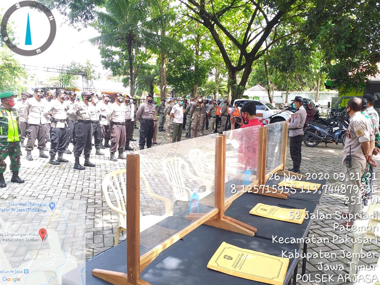 144 Orang Terjaring Operasi Yustisi Pendisiplinan Masyarakat Terhadap Protokol Kesehatan Di Wilayah Arjasa Jember