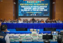 OPERASI GABUNGAN GAGALKAN PENYELUNDUPAN 1,3 TON KETAMINE DI PERAIRAN NATUNA